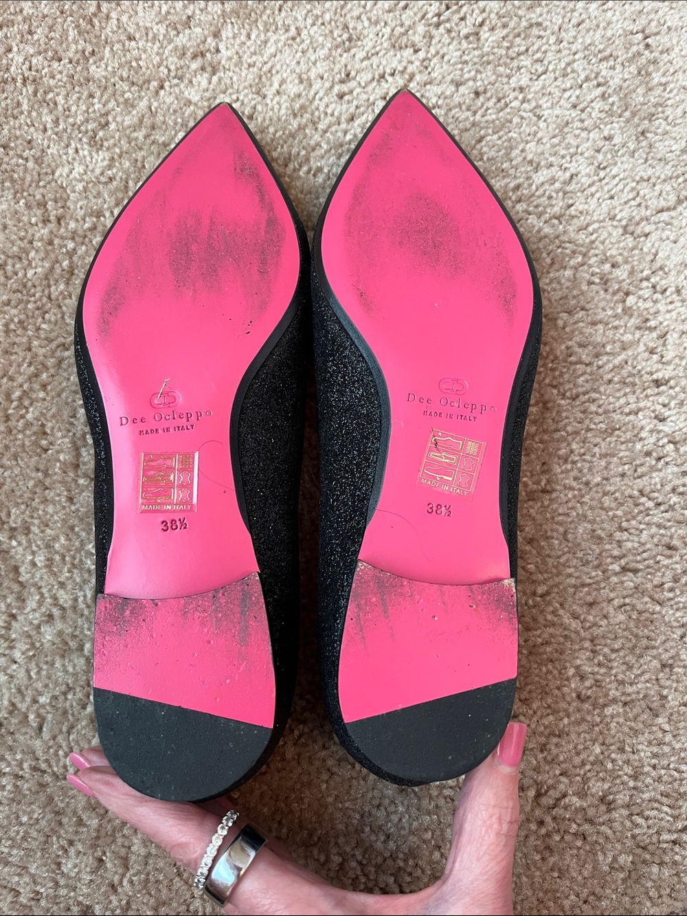 Dee Ocleppo Glitter Rhinestone Flats - Picture 7 of 9
